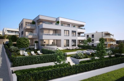 Appartamento al secondo piano, vista sul mare, nuovo edificio, novigrad - nella fase di costruzione