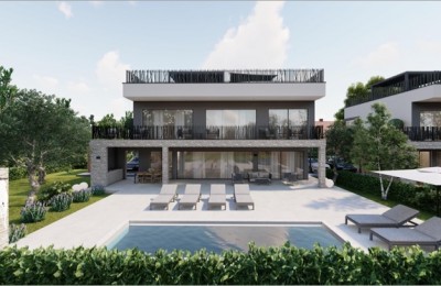 Villa in costruzione, lussuosa con piscina, Parenzo - nella fase di costruzione