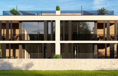 Ground floor apartment with garden and pool, construction, Vabriga - under construction