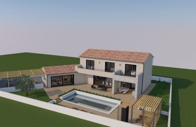 Casa con piscina, vista mare, Nova Vas